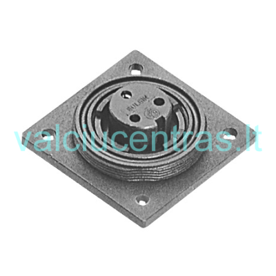 Airtight rosette with cover